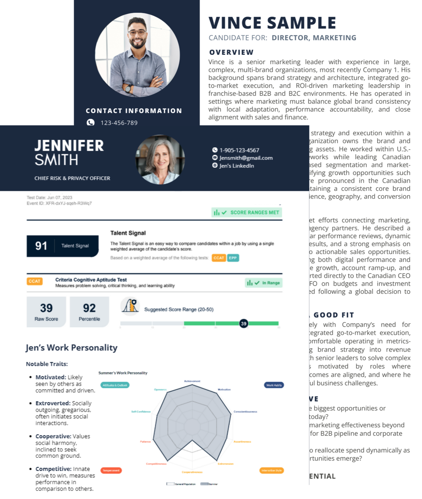 Candidate Insights & Alignment